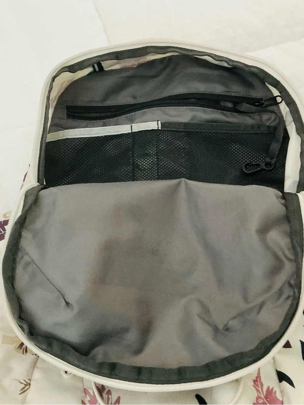 The North Face Floral White Backpack